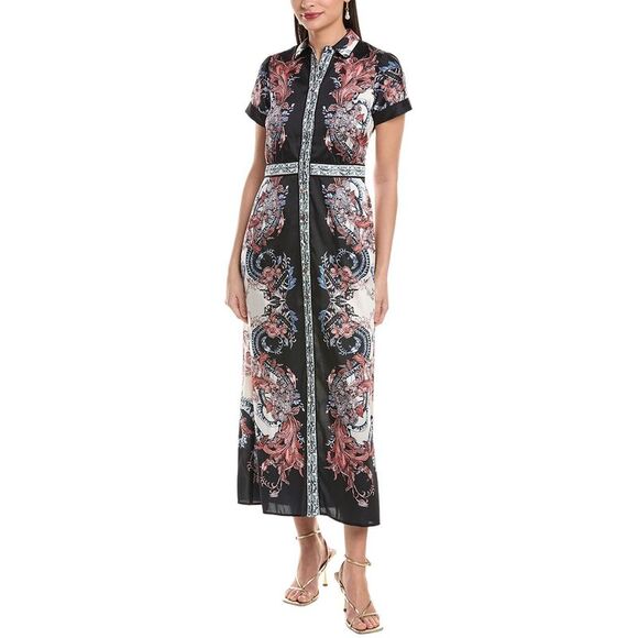 Marchesa Notte Dresses & Skirts - Marchesa Notte Womens Marchesa Rosa Twill Shirtdress, Blue